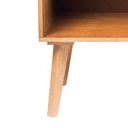 Ver imagem 4 de Balcão 1 Prateleira de Vidro Retrô Cor Amêndoa