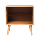 Ver imagem 6 de Balcão 1 Prateleira de Vidro Retrô Cor Amêndoa