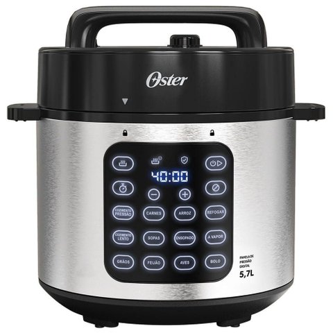 Kit Panela de Pressão Elétrica e Processador de Alimentos Oster 110v