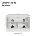 Ver imagem 2 de Balcão Gabinete de Pia 120 Cm (sem Tampo) Vik Madesa.