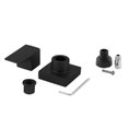 Ver imagem 4 de Kit 2 Acabamento para Registro Chuveiro Quadrado Alavanca Preto Banheiro Padrão Docol