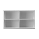 Ver mais imagens de Armário Aéreo 120cm 2 Portas com Vidro 100% MDF Cozinha Sevilha Branco