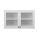 Ver imagem 5 de Armário Aéreo 120cm 2 Portas com Vidro 100% MDF Cozinha Sevilha Branco