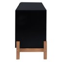 Ver imagem 6 de Balcão Buffet Vênus em Madeira Maciça e MDF Preto/Marrom