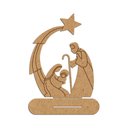 Ver imagem 1 de Presépio 02 Mdf Cru com Base 19cmx25cm - Cria Arte Laser Cru