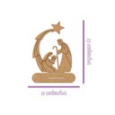 Ver imagem 2 de Presépio 02 Mdf Cru com Base 19cmx25cm - Cria Arte Laser Cru