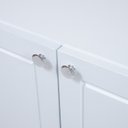 Ver mais imagens de Balcão Buffet Vênus em Madeira Maciça e MDF Branco/Marrom