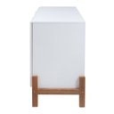 Ver imagem 7 de Balcão Buffet Vênus em Madeira Maciça e MDF Branco/Marrom