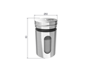 Ver imagem 5 de Porta Tempero e Condimentos Revestido em Aço Inox com Visor de Vidro (3 un)