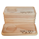 Ver imagem 2 de Kit Jogo Conjunto 6 Pires Ret. P/ Xícaras Café Chá - Pinus-6