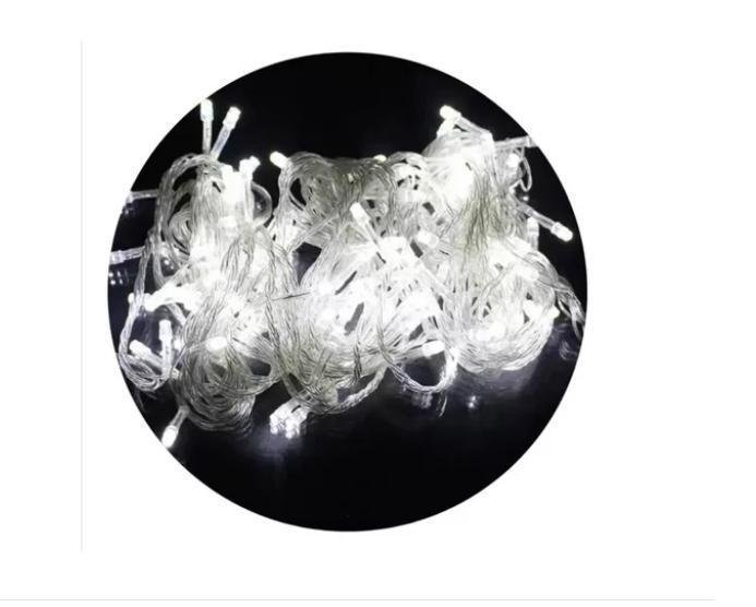 Pisca Pisca Natal Led 100 Lâmpadasl Branca 8 Funções 110v - 1