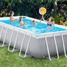 Piscina Estrutural Retangular 10.874 Litros Completa - Intex 220v - 2