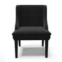 Ver imagem 3 de Kit 08 Cadeiras de Jantar Liz Suede Preto Base Fixa Madeira Preto - D’Rossi