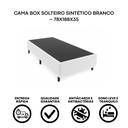 Ver imagem 4 de Base Box Solteiro Sintético Branco - 78x188cm