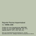 Ver imagem 2 de Rejunte Piscina Impermeável Cor Verde Jade 1kg