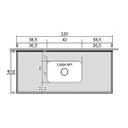 Ver imagem 5 de Pia Cozinha Mármore Branco 120cm Cuba Inox Acabamento Duplo: Branco