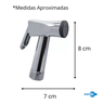 Gatilho para Ducha Higiênica Metal Cromado Resistente 13383 Rayco - 4