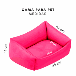 Kit Pet Com Cama Cachorro Gato M 57X37 Just Relax - 4
