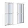 Porta Alumínio Branco De Correr 4 Folhas Com Travessa:2070 X 2100 X 70 - 1