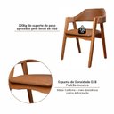 Ver imagem 7 de Kit 8 Cadeiras de Madeira Maciça Tauari, Estofada e Braço com Corda Náutica Bélgica Espresso Móveis