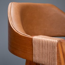 Kit 8 Cadeiras de Madeira Maciça Tauari, Estofada e Braço com Corda Náutica Bélgica Espresso Móveis   - 18