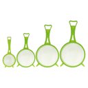 Ver imagem 5 de Kit 4 Peneiras Plástico 6cm / 8cm / 10cm / 12cm Coloridos Millenium - Panami