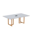 Ver imagem 2 de Mesa de Reunião Retangular com Power Box 200x90cm Mr2000p25tub