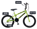 Ver imagem 5 de Bicicleta Max Boy Cross, Aro 20 s/m 36 Raias, Freios V-Brake Nylon, Descanso Lateral, Aro 20, Roda L