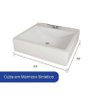 Armário Gabinete de Banheiro 80cm Mdf Pistache 1 Porta Gaveta C/ Cuba - 4