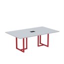 Ver imagem 2 de Mesa de Reunião Retangular com Power Box 200x90cm Mr2000p25tub