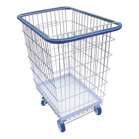 Carrinho de Compras para Condomínio G3 300L com Bandeja e Repartição Lateral Prata Premium Colch