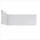 Ver imagem 2 de Kit Rodapé de Poliestireno 3 Barras de 10cm x 2,25m Rende 6,75 Metros Casa Grassi Branco