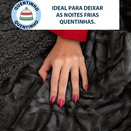 Coberdrom Edredom Manta King Aveludado com Sherpa Soft Dupla Face - Bf Colchões - 5