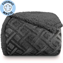 Coberdrom Edredom Manta King Aveludado com Sherpa Soft Dupla Face - Bf Colchões - 8