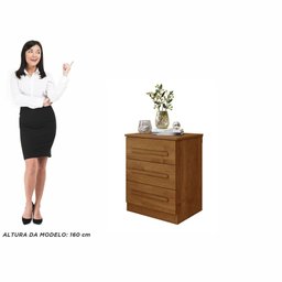 Mesa de Cabeceira Perça 3 Gavetas - Benetil - 3