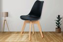 Ver imagem 2 de Kit 6 Cadeiras Leda Charles Eames Eiffel Preto Polipropileno Cozinha Área de Lazer Recepção