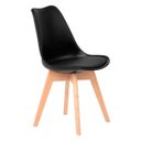 Ver imagem 5 de Kit 6 Cadeiras Leda Charles Eames Eiffel Preto Polipropileno Cozinha Área de Lazer Recepção