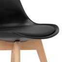 Ver imagem 7 de Kit 6 Cadeiras Leda Charles Eames Eiffel Preto Polipropileno Cozinha Área de Lazer Recepção