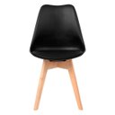 Ver imagem 3 de Kit 6 Cadeiras Leda Charles Eames Eiffel Preto Polipropileno Cozinha Área de Lazer Recepção