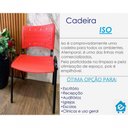 Ver imagem 4 de Cadeira Iso para Escola Escritório Comércio Vermelho Base Preta