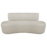 Sofá Curvo Orgânico 130cm 2 Lugares Bouclé Antonela - 4