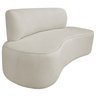 Sofá Curvo Orgânico 130cm 2 Lugares Bouclé Antonela - 2
