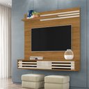 Ver imagem 2 de Painel Suspenso Ripado Sublime Home Theater p/ TV 55" Sala Naturale/ Off White