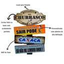 Ver imagem 2 de Placas de Carros 3 Frases Decor Cantinho do Churrasco - Cachaça