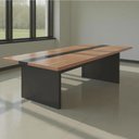 Ver imagem 1 de Mesa de Reunião Escritório Premium 2,40m e Passa Cabo Noce