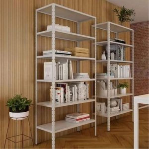 Estante Tripartida com 6 Bandejas Branca 30cm