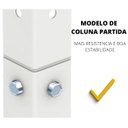 Ver imagem 4 de Estante Tripartida com 6 Bandejas Branca 30cm
