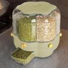 Dispenser Giratorio Grao Cereal Arroz Feijao Porta Tempero Condimento Alimento Cozinha Armario Banca - 3