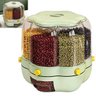 Dispenser Giratorio Grao Cereal Arroz Feijao Porta Tempero Condimento Alimento Cozinha Armario Banca - 1