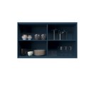 Ver imagem 6 de Armário Aéreo 120cm 2 Portas com Vidro Moldurado Cozinha Sevilha